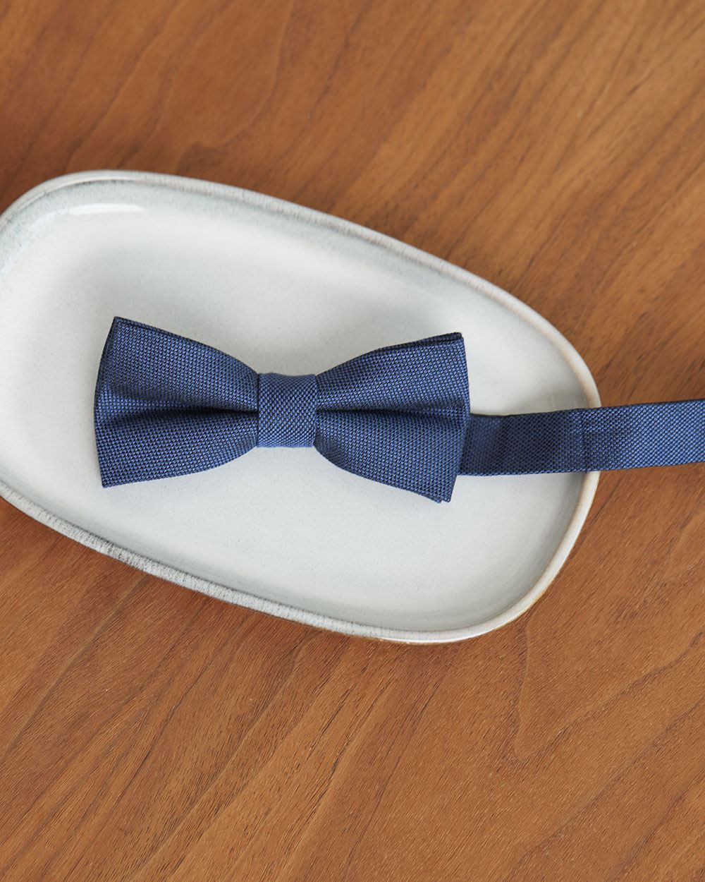 Solid Flannel Bow Tie