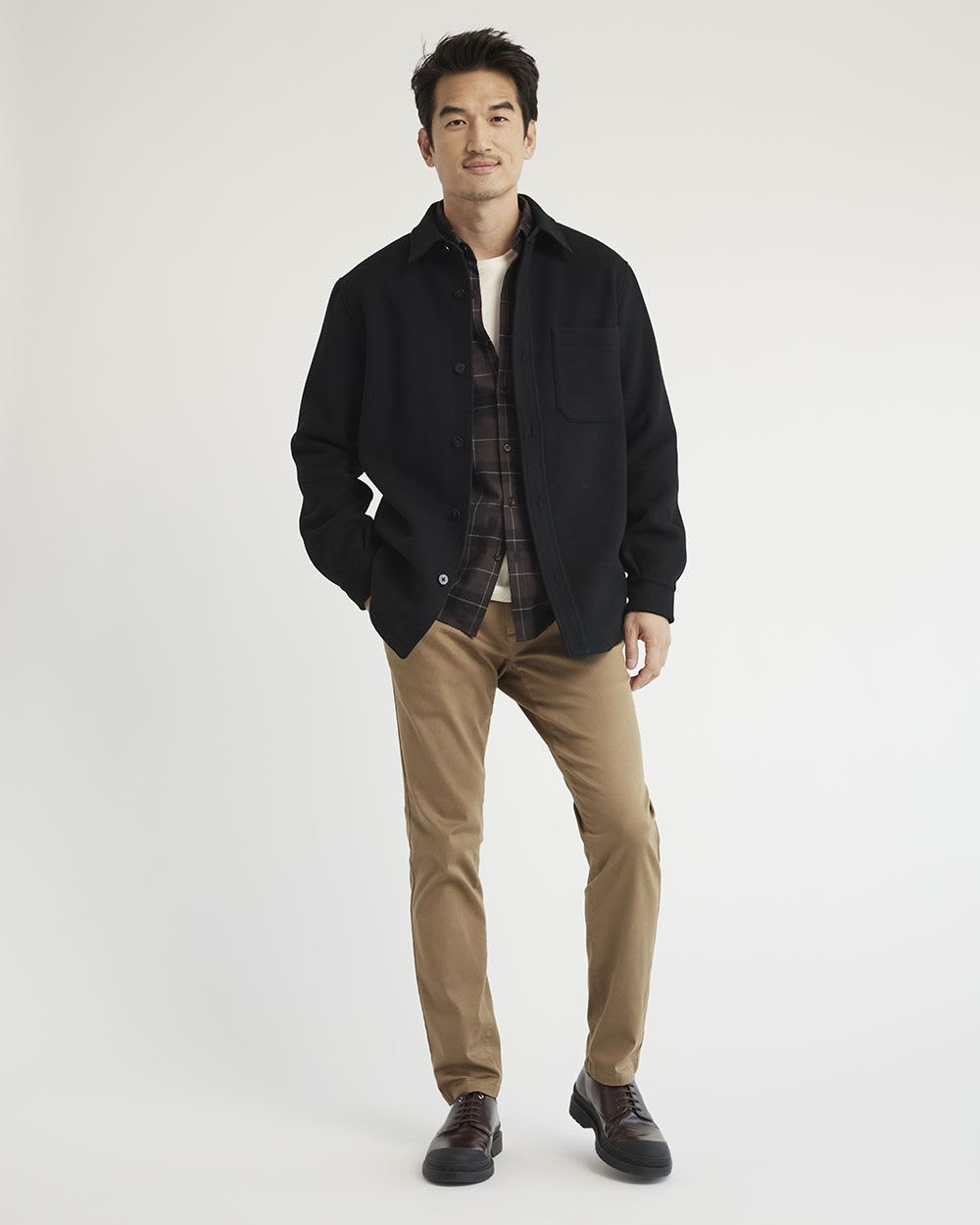 Solid Wool Overshirt