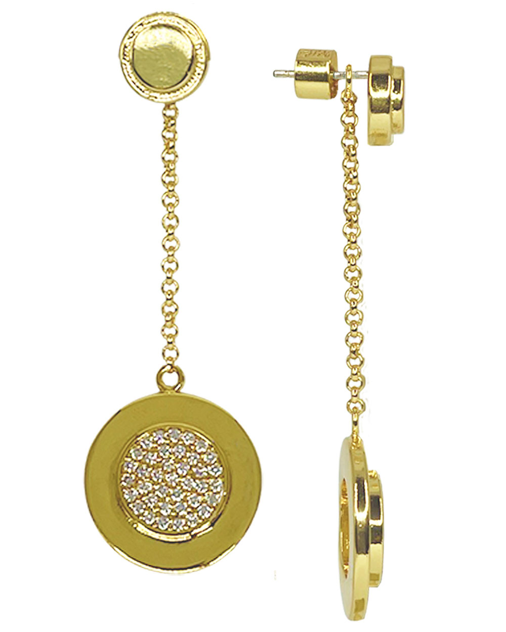 Azalea Pave Pendulum Earrings - Syd + Pia NYC™