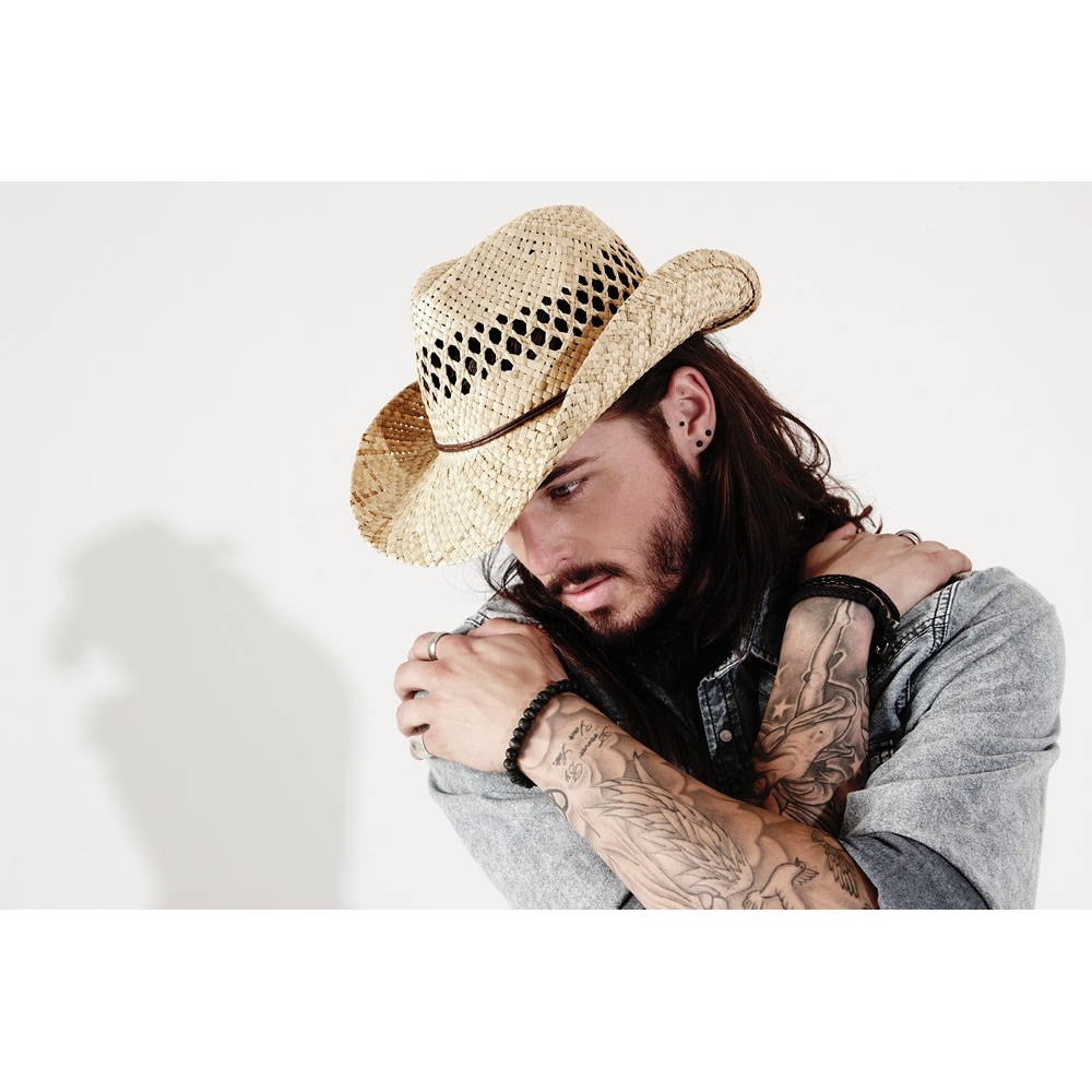 Beechfield - Unisex Straw Cowboy Hat