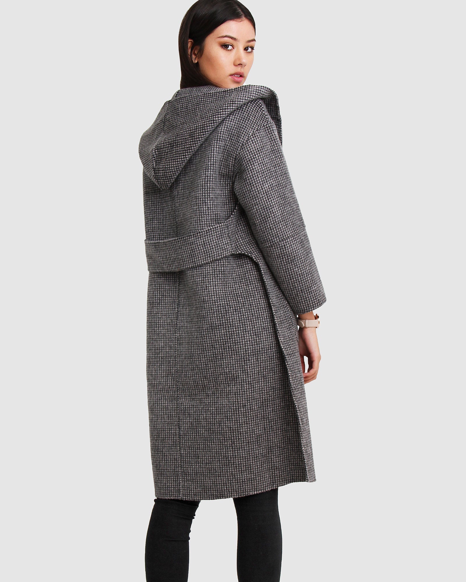 Belle & Bloom Walk This Way Wool Blend Oversized Coat