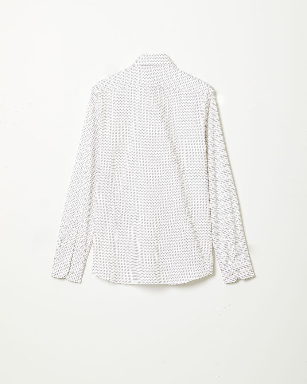 Slim Fit Micro Geo Print Dress Shirt