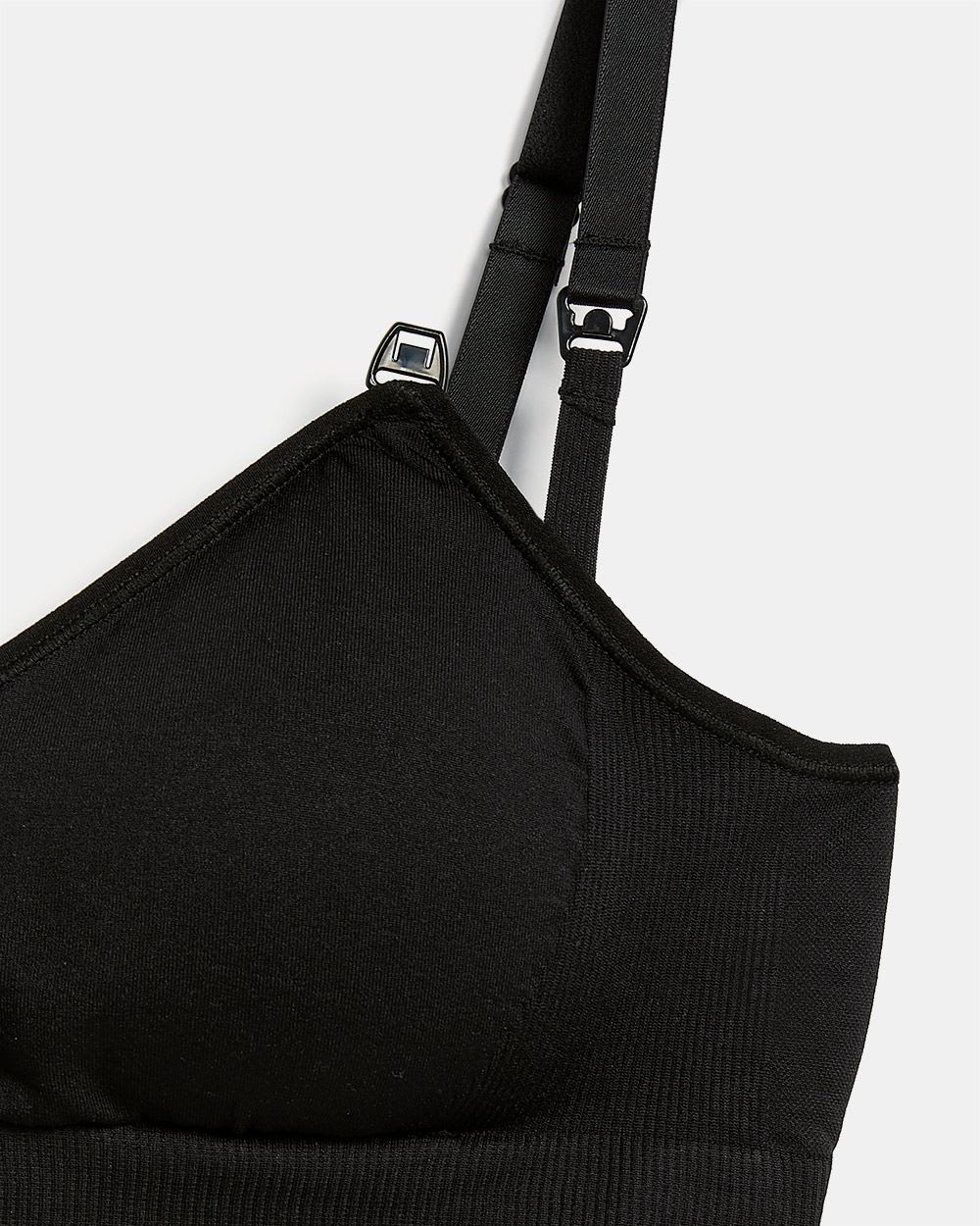 Seamless V-Neck Nursing Bra - Thyme Maternity