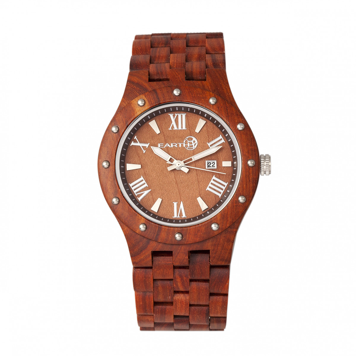 Earth Wood - Inyo Bracelet Watch w/Date - Olive