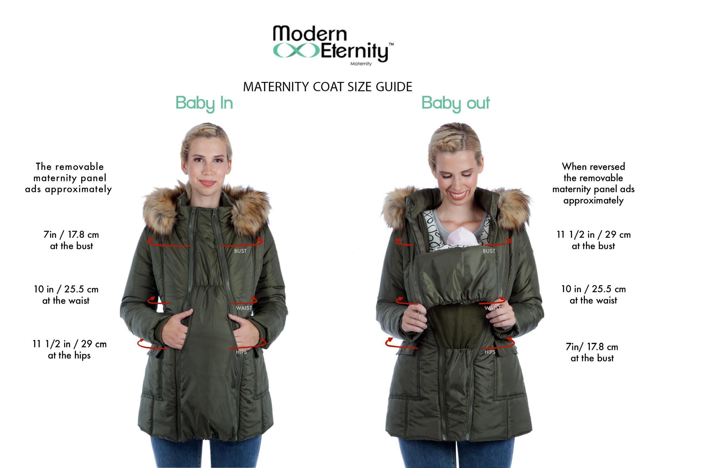 Ashley - 3in1 Down Maternity Jacket
