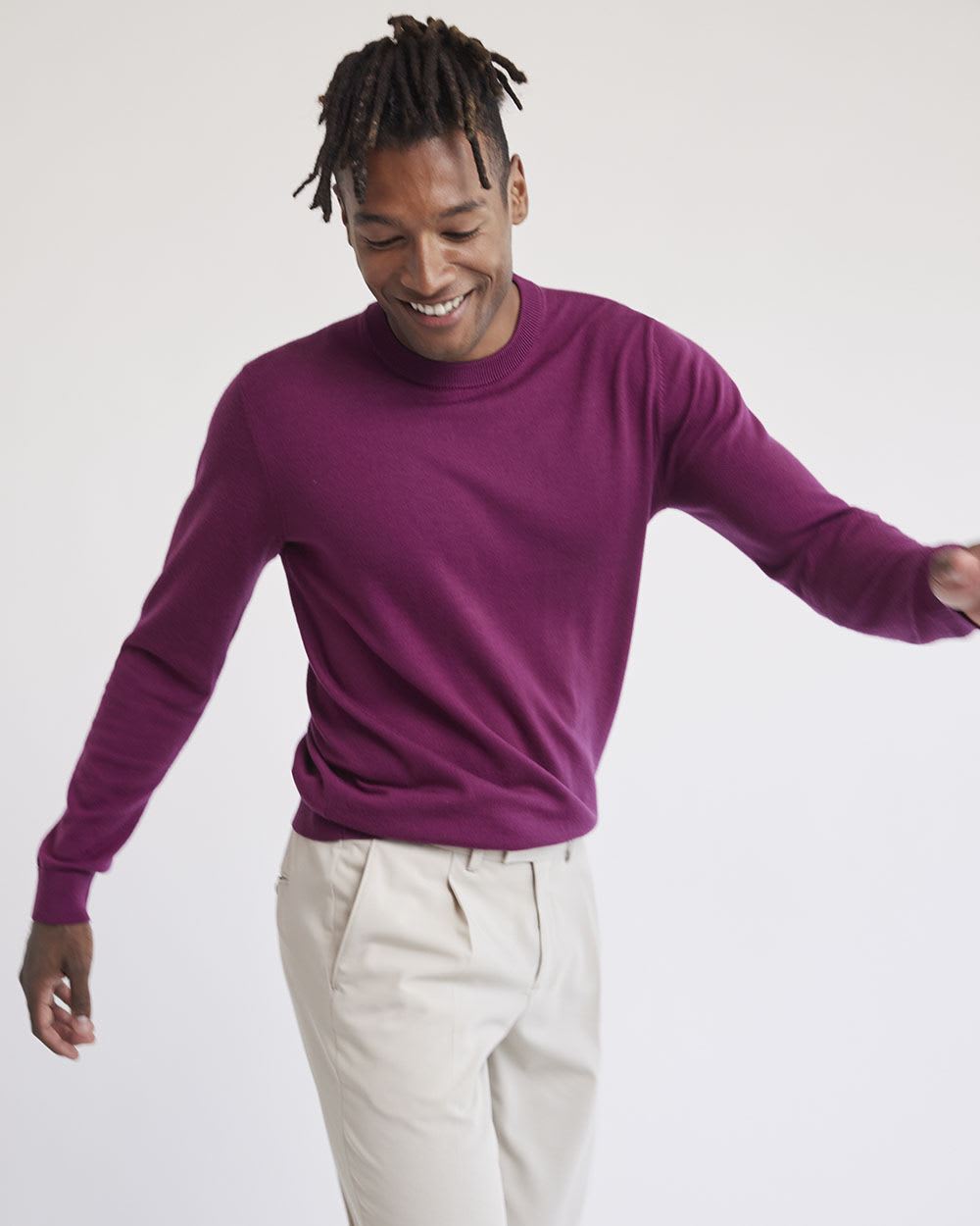 Merino-Wool Crew-Neck Sweater