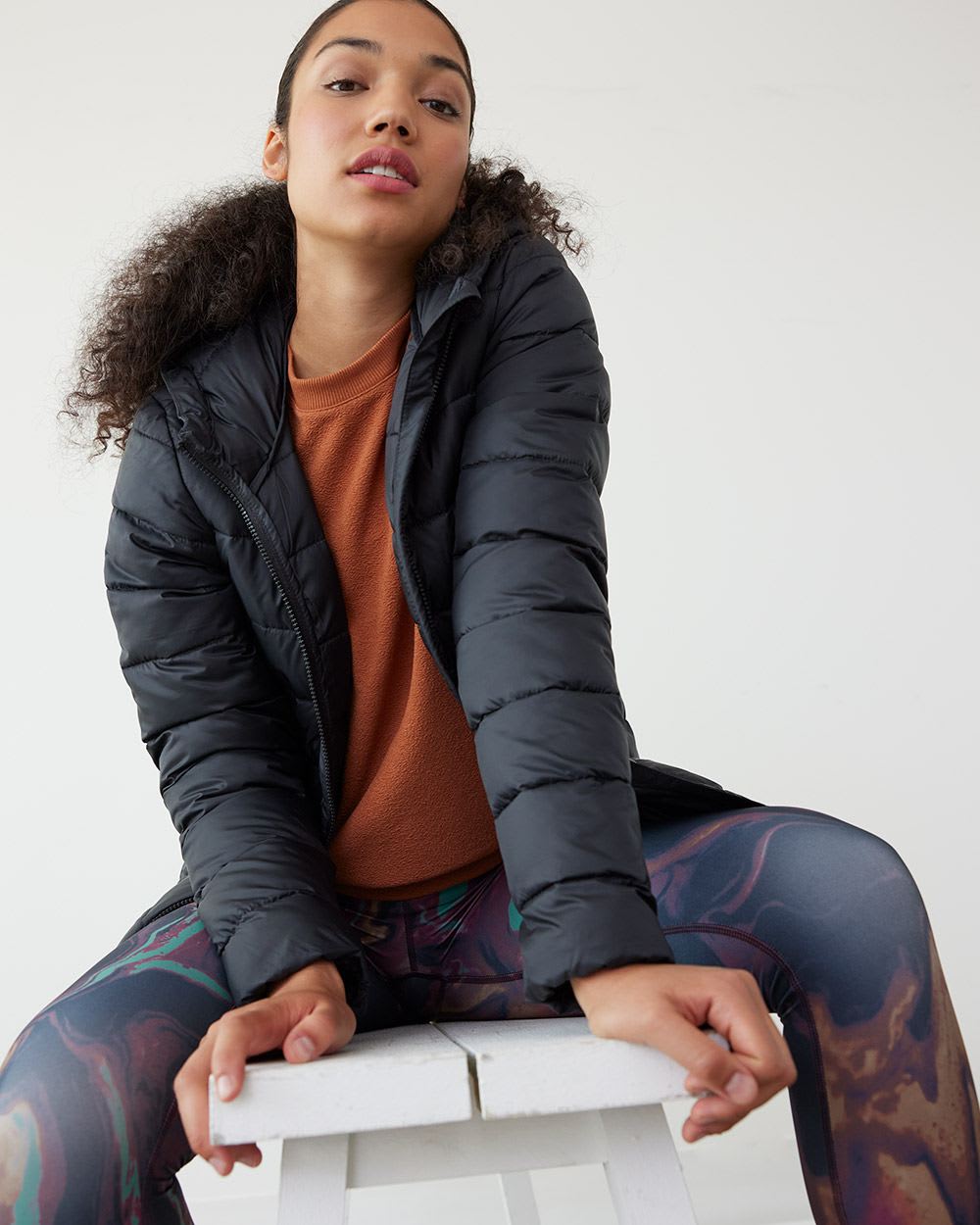 Short Quilted Packable Jacket