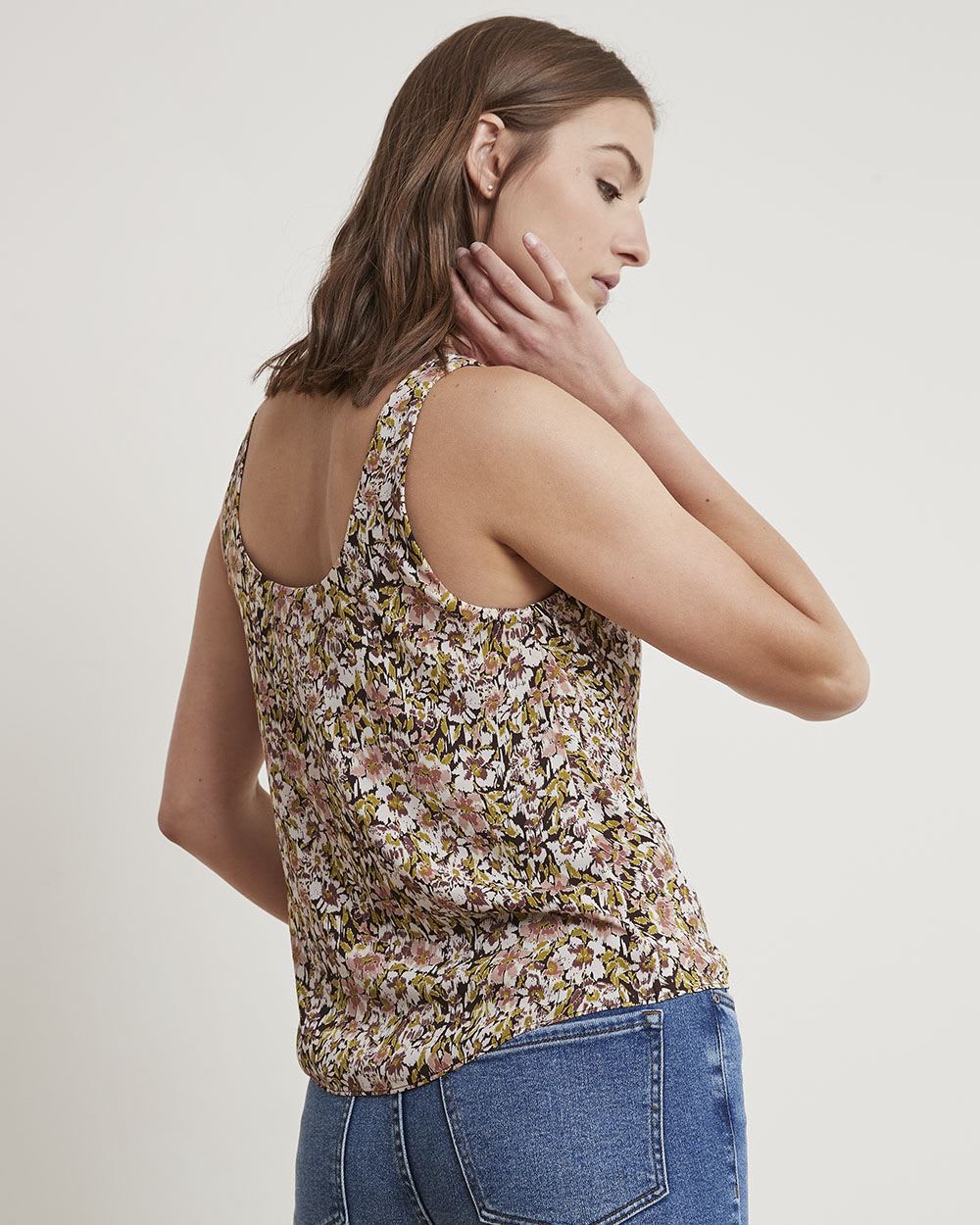 Silky Crepe U-Neck Cami