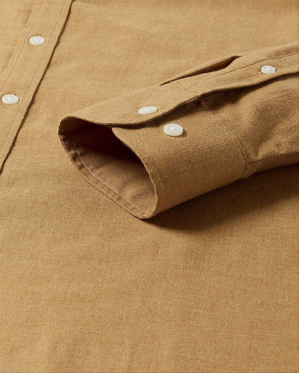 Slim-Fit Solid Flannel Shirt