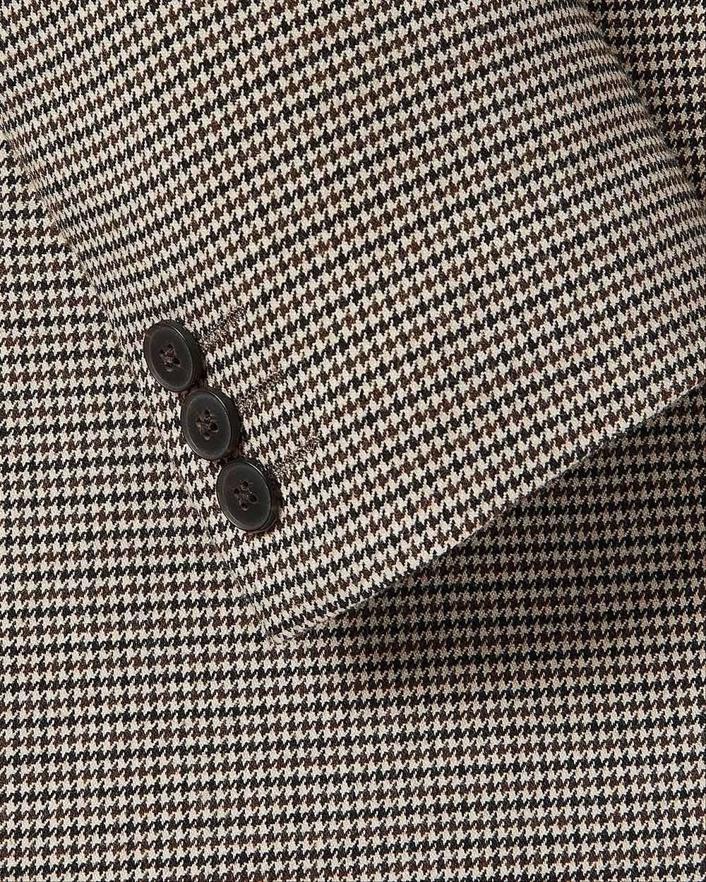 Slim Brushed Houndstooth Blazer