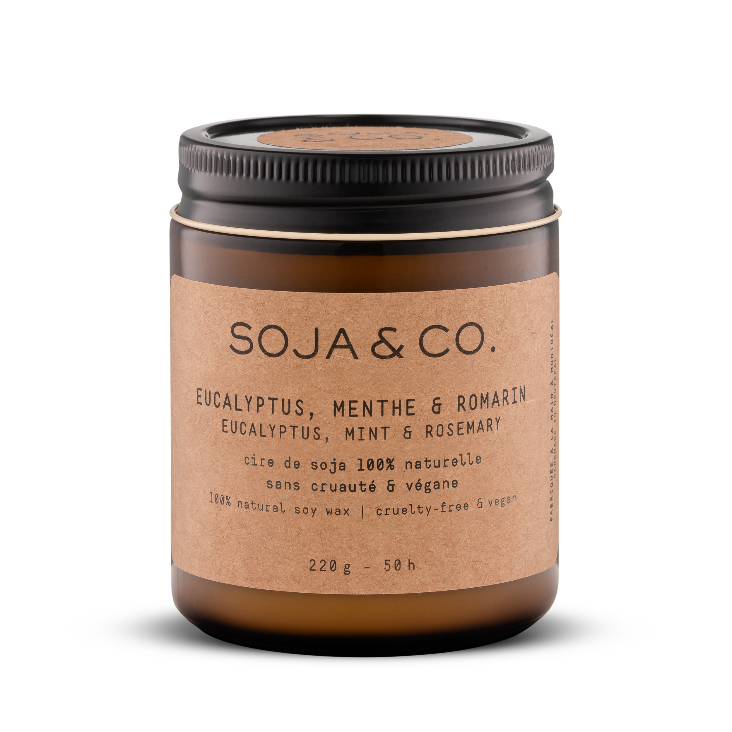 SOJA&CO. Soy Wax Candle — Eucalyptus, Mint & Rosemary 8oz