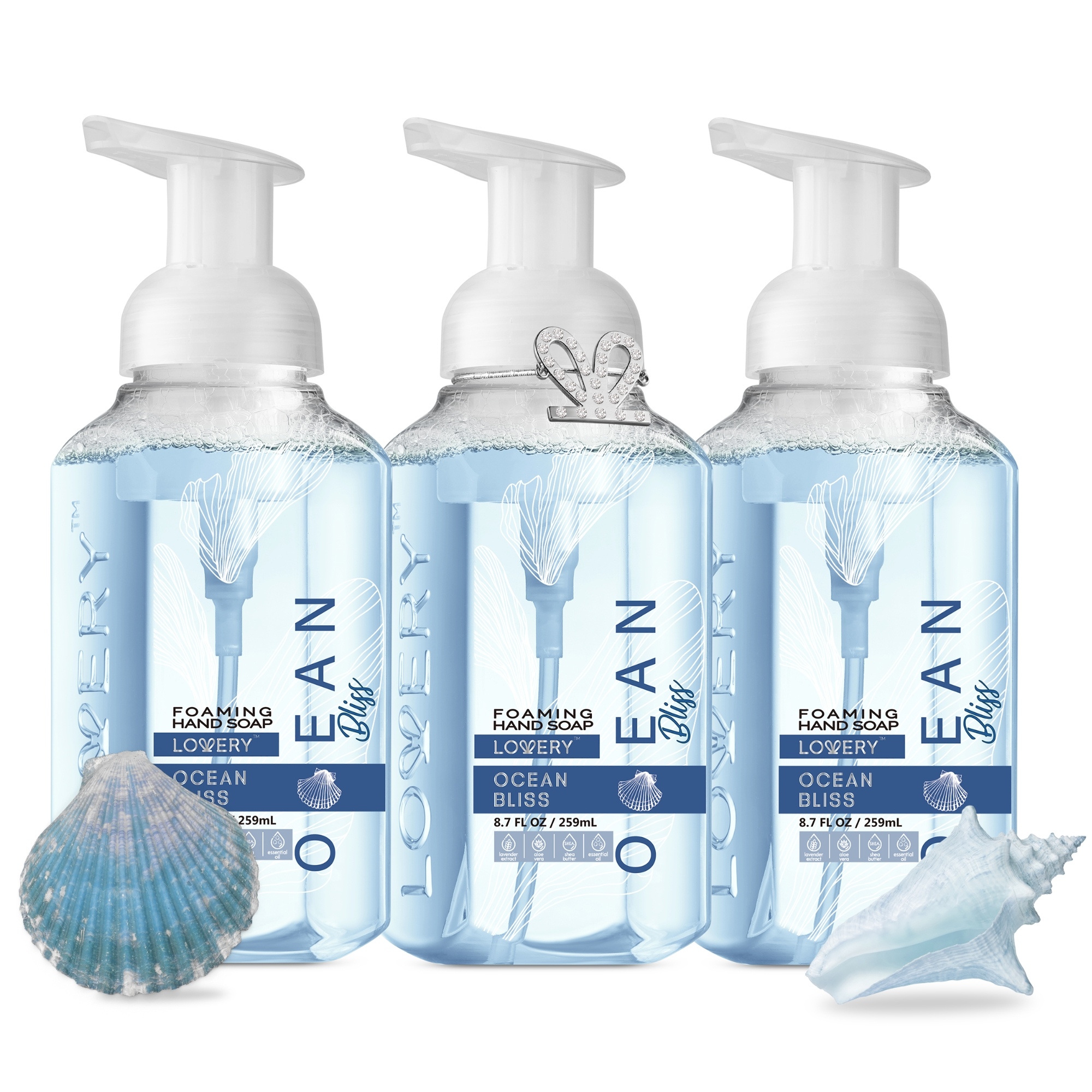 Lovery Foaming Hand Soap - Pack Of 3 - ocean Bliss Fragrance
