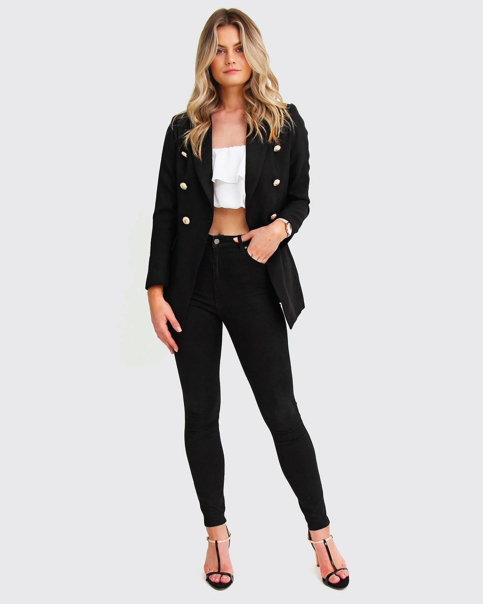 Belle & Bloom Princess Polina Textured Weave Blazer