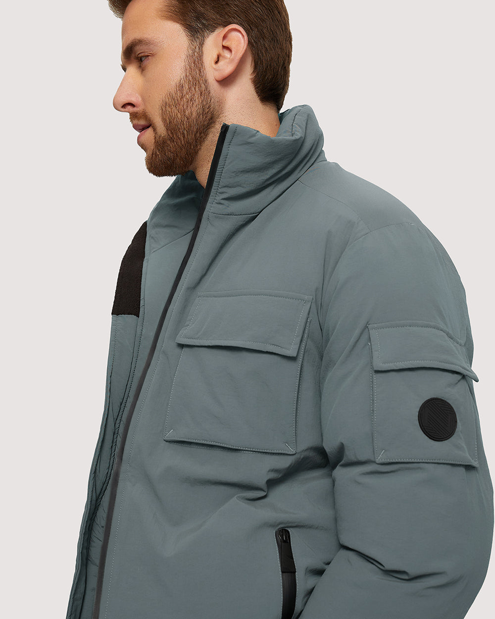 Noize - Kyler Short Military Puffer