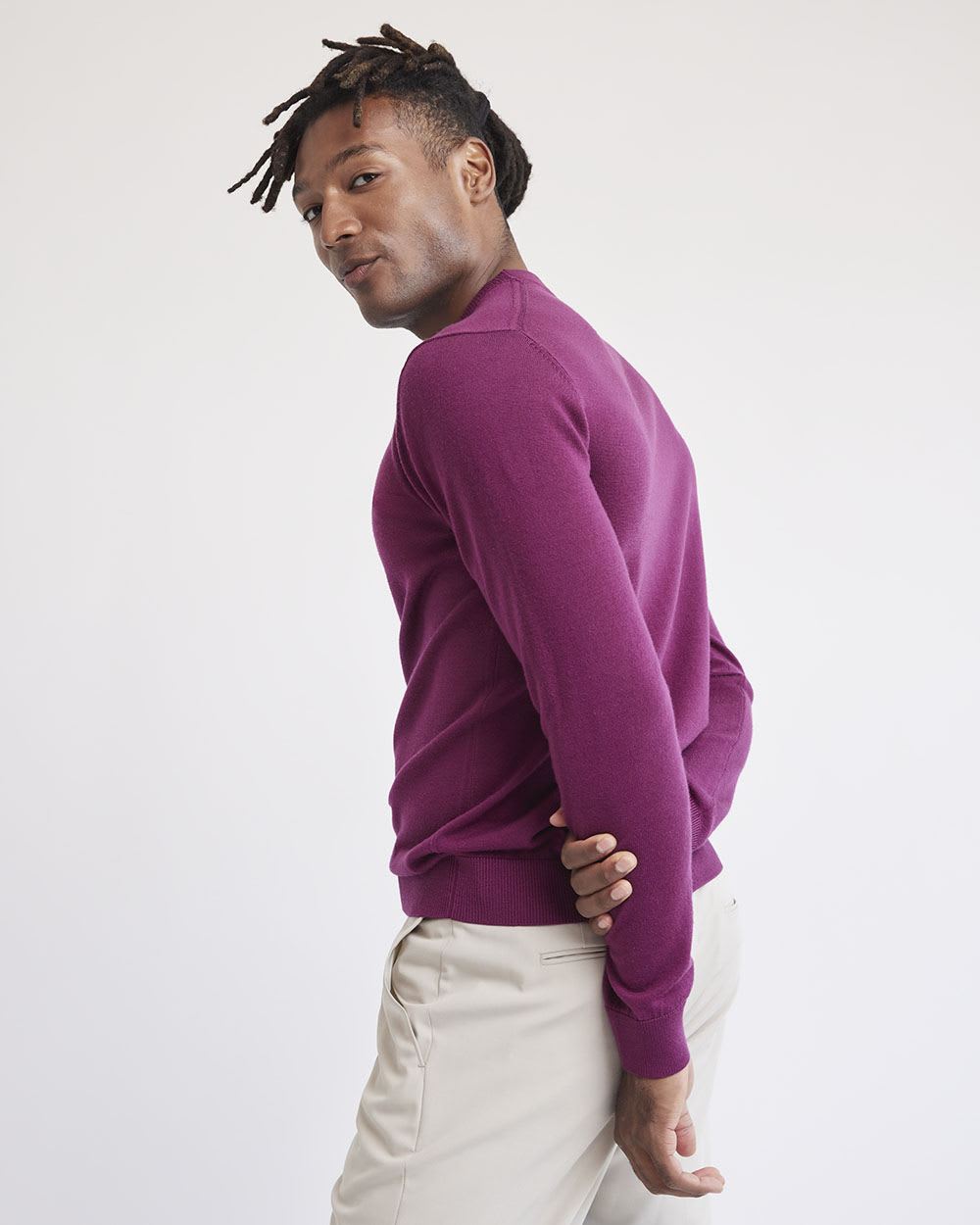 Merino-Wool Crew-Neck Sweater