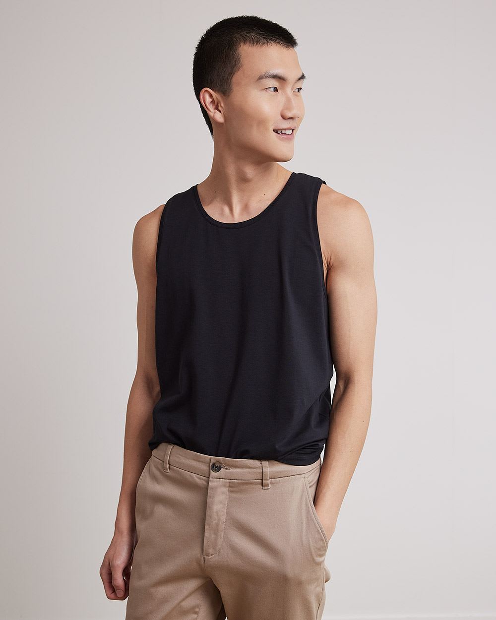 Supima Cotton (R) Crew-Neck Tank Top