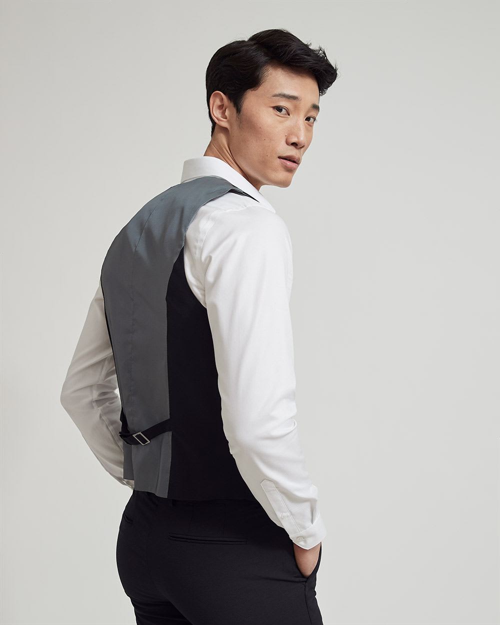 Wool-Blend Suiting Vest