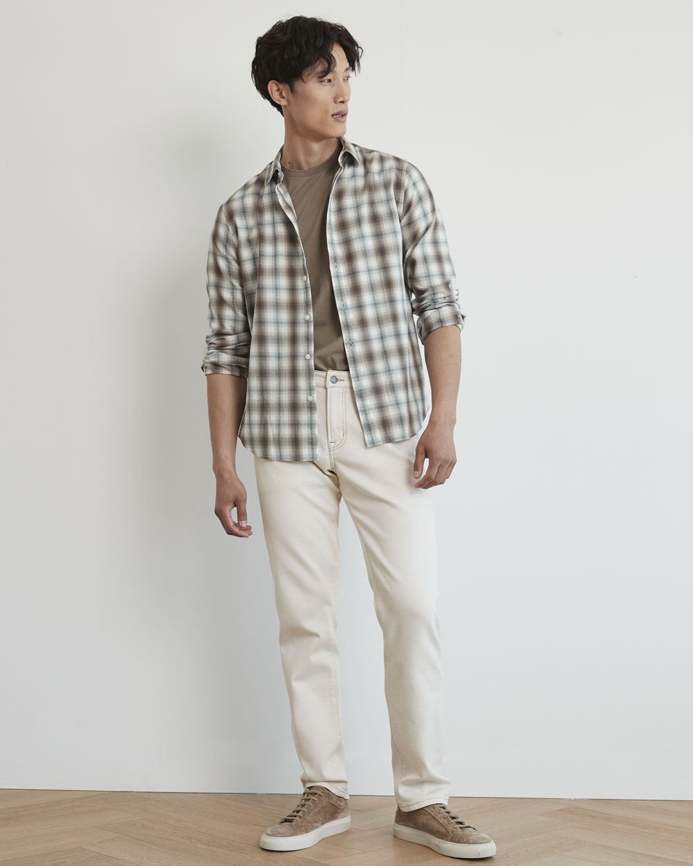 Short-Sleeve Crew-Neck Solid Tee