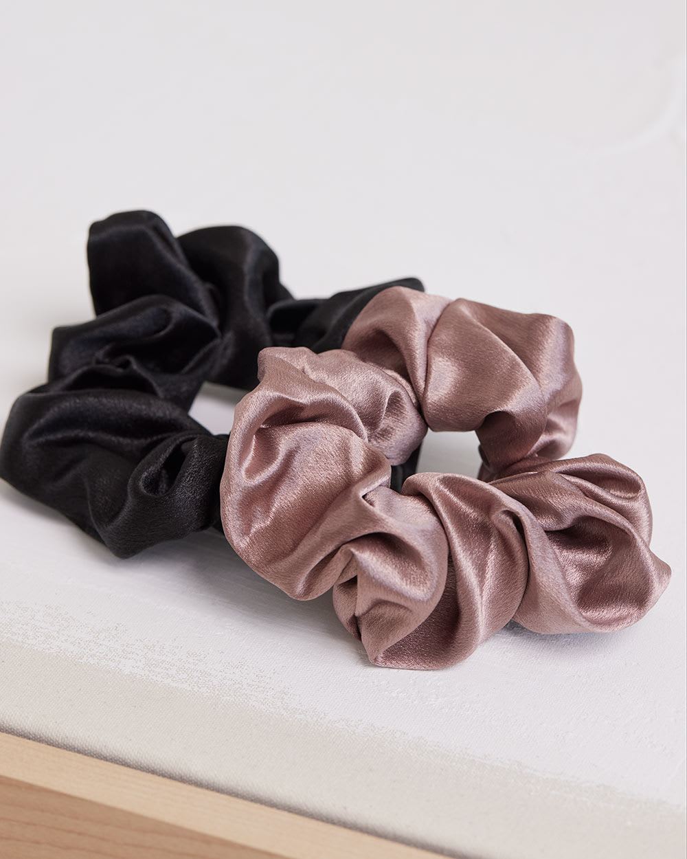 Satin Scrunchies - Set of 2