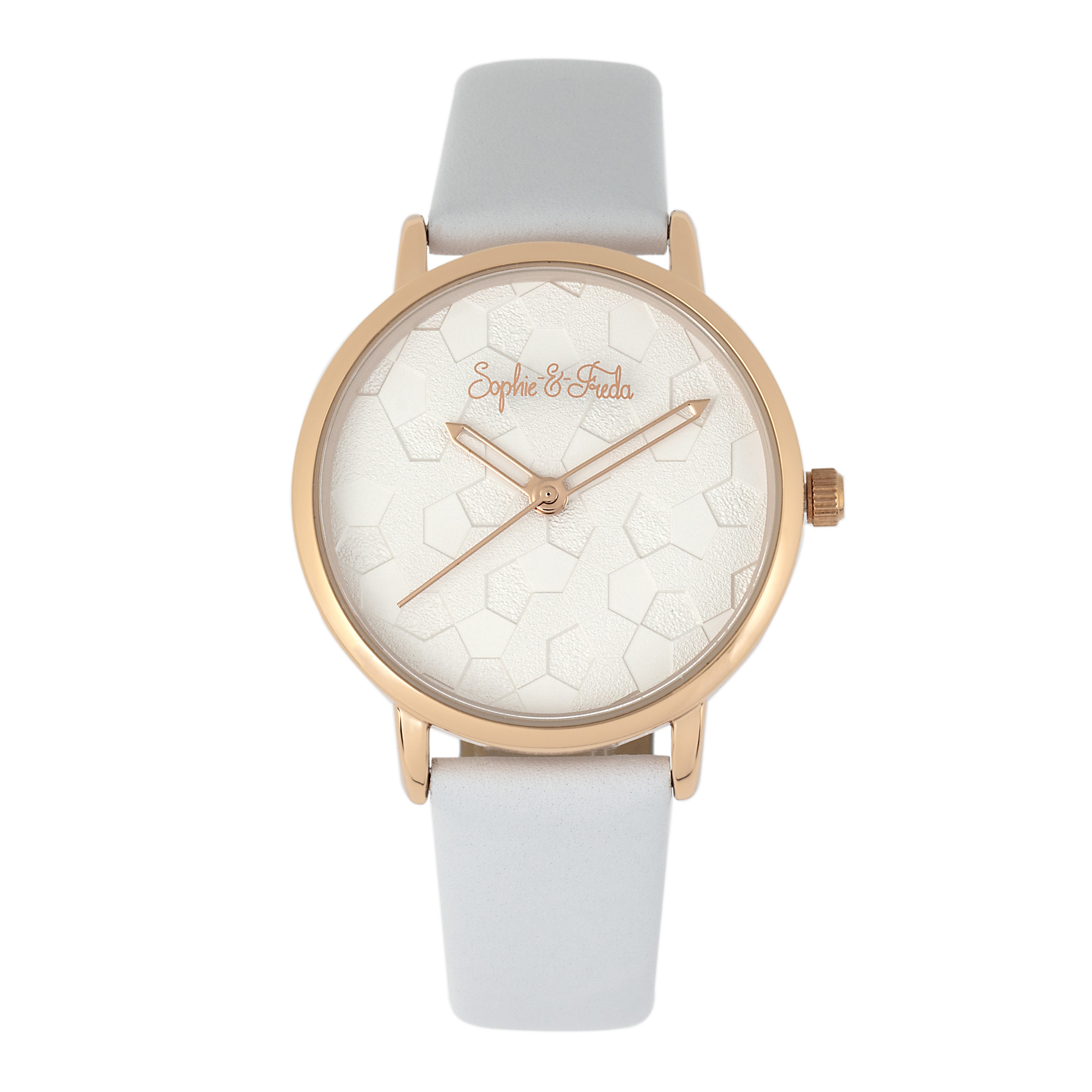 Sophie and Freda - Breckenridge Leather-Band Watch - Gold/Purple