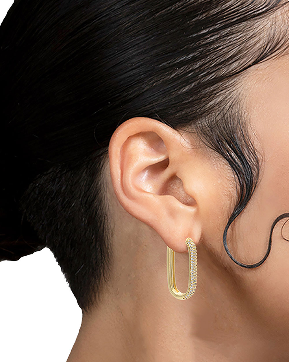 Adelita Pave Click-In Hoop Earring - Syd + Pia NYC™