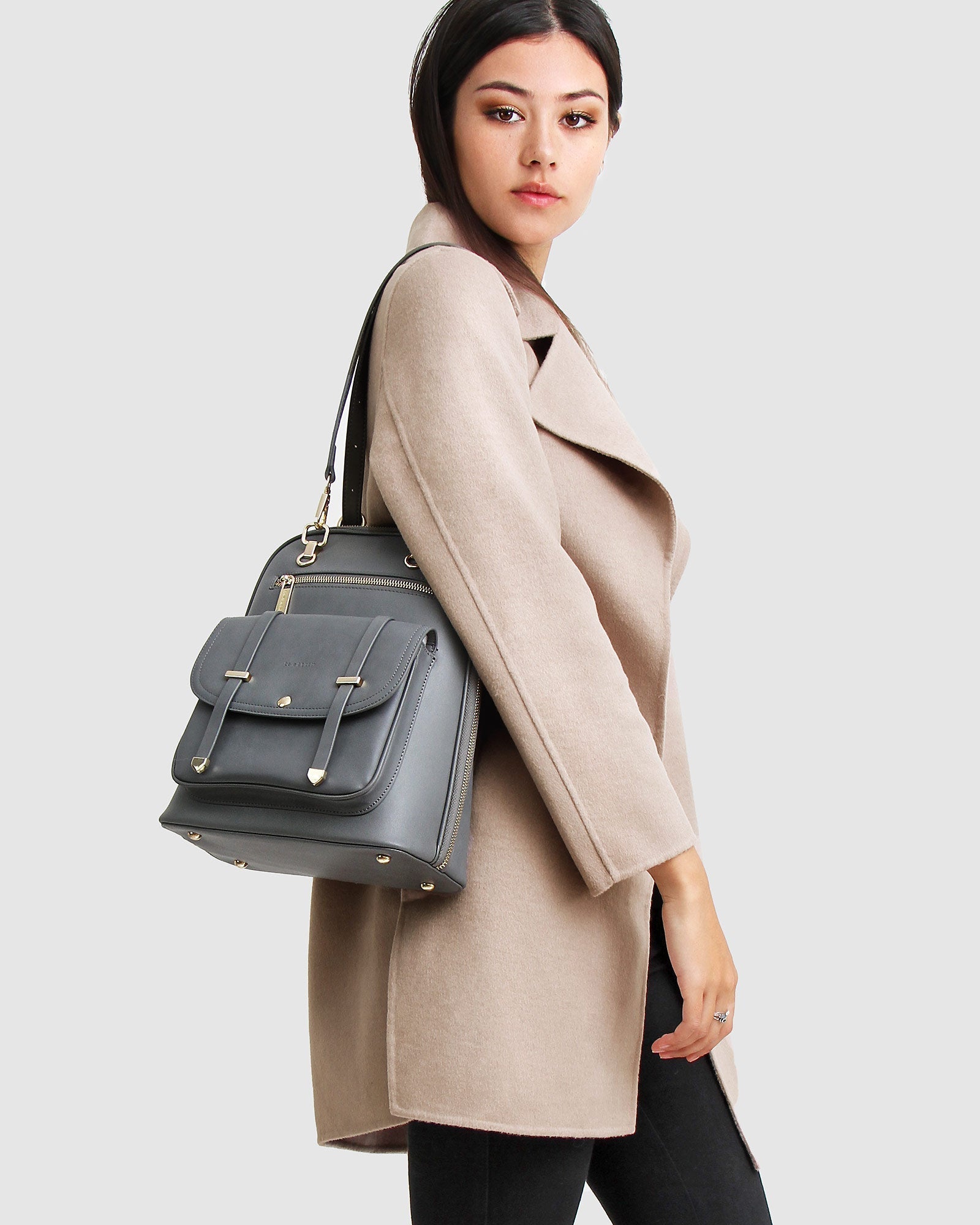 Belle & Bloom NEW FIT Ex Boyfriend Wool Blend Oversized Jacket