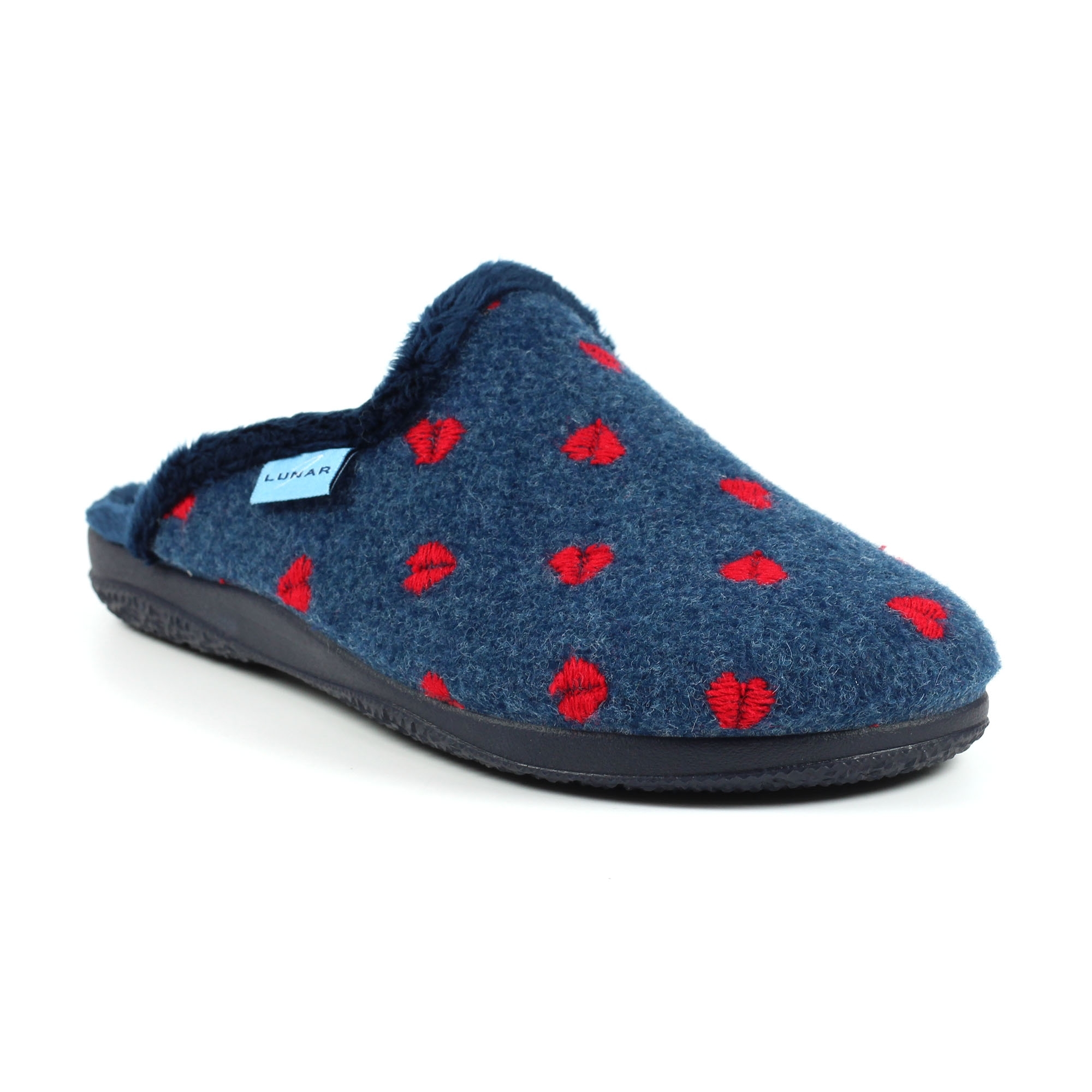 Lunar - Womens/Ladies Bruna Hearts Slippers