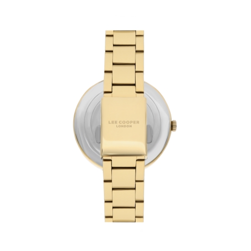LEE COOPER-Women's Yellow Gold 34mm watch w/White Dial