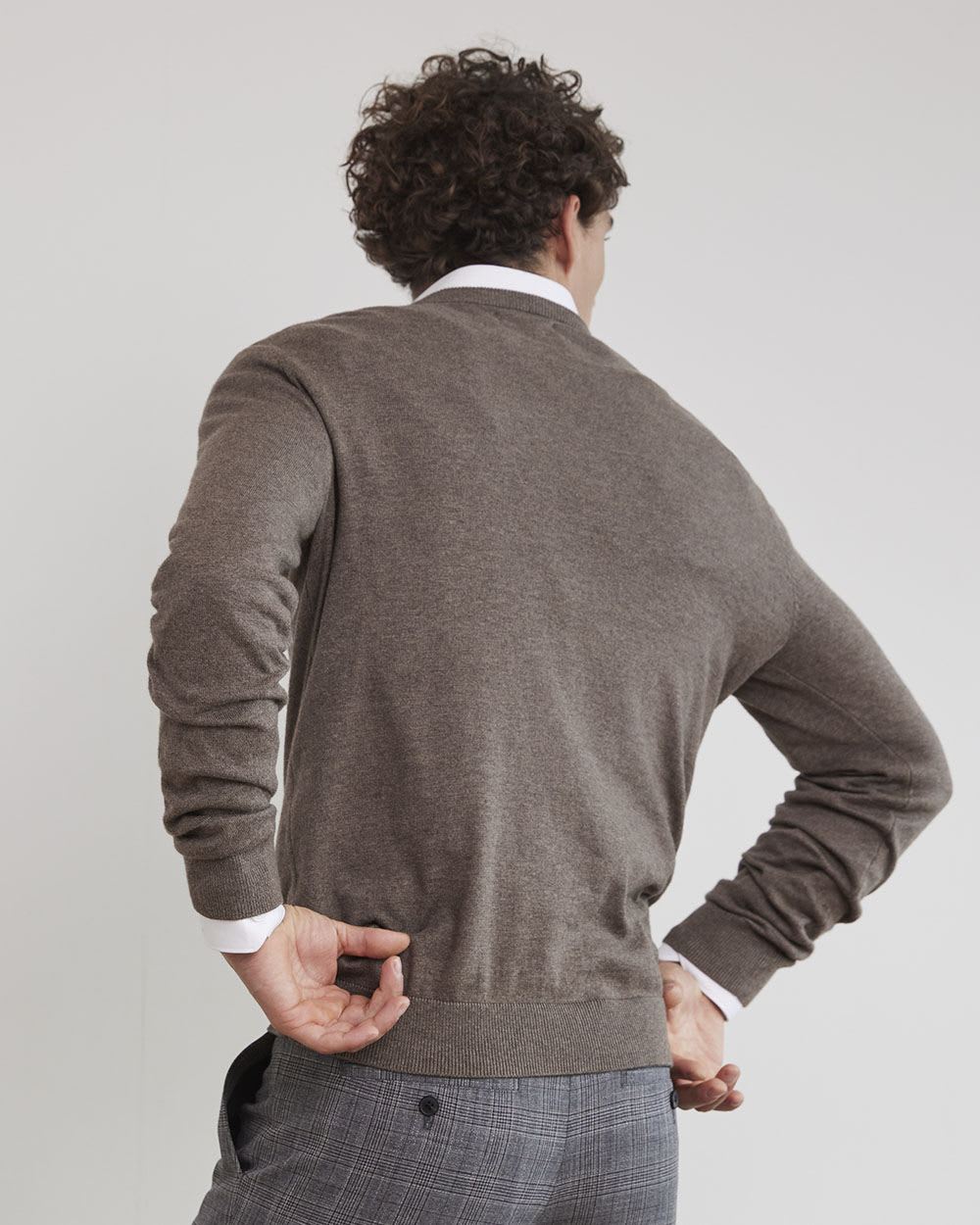 Solid Crew-Neck Sweater