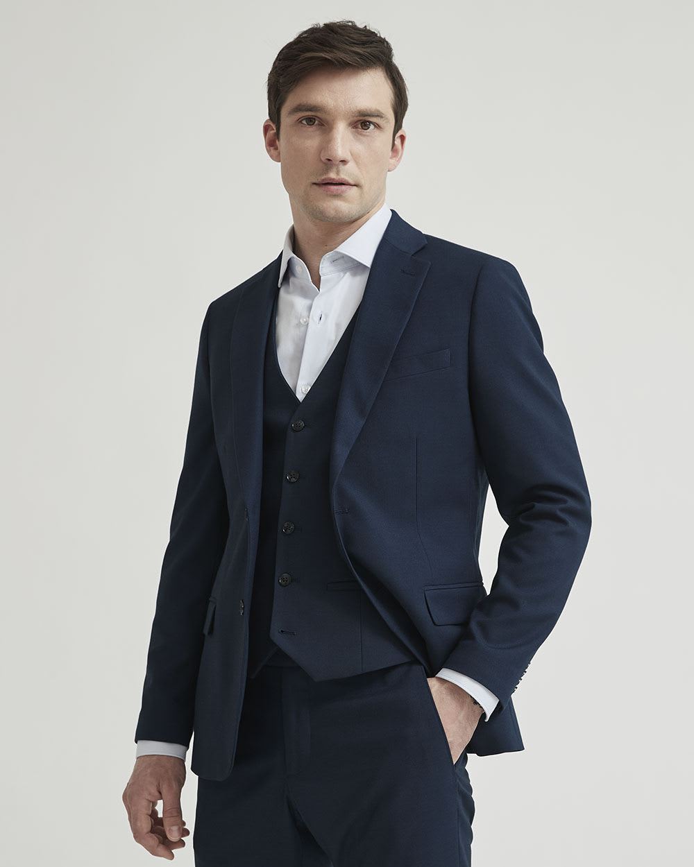 Regular Fit Essential Navy Suit Blazer