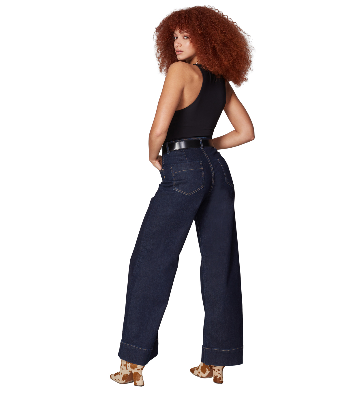 Lola Jeans MILAN-DRB High Rise Wide Leg Jeans