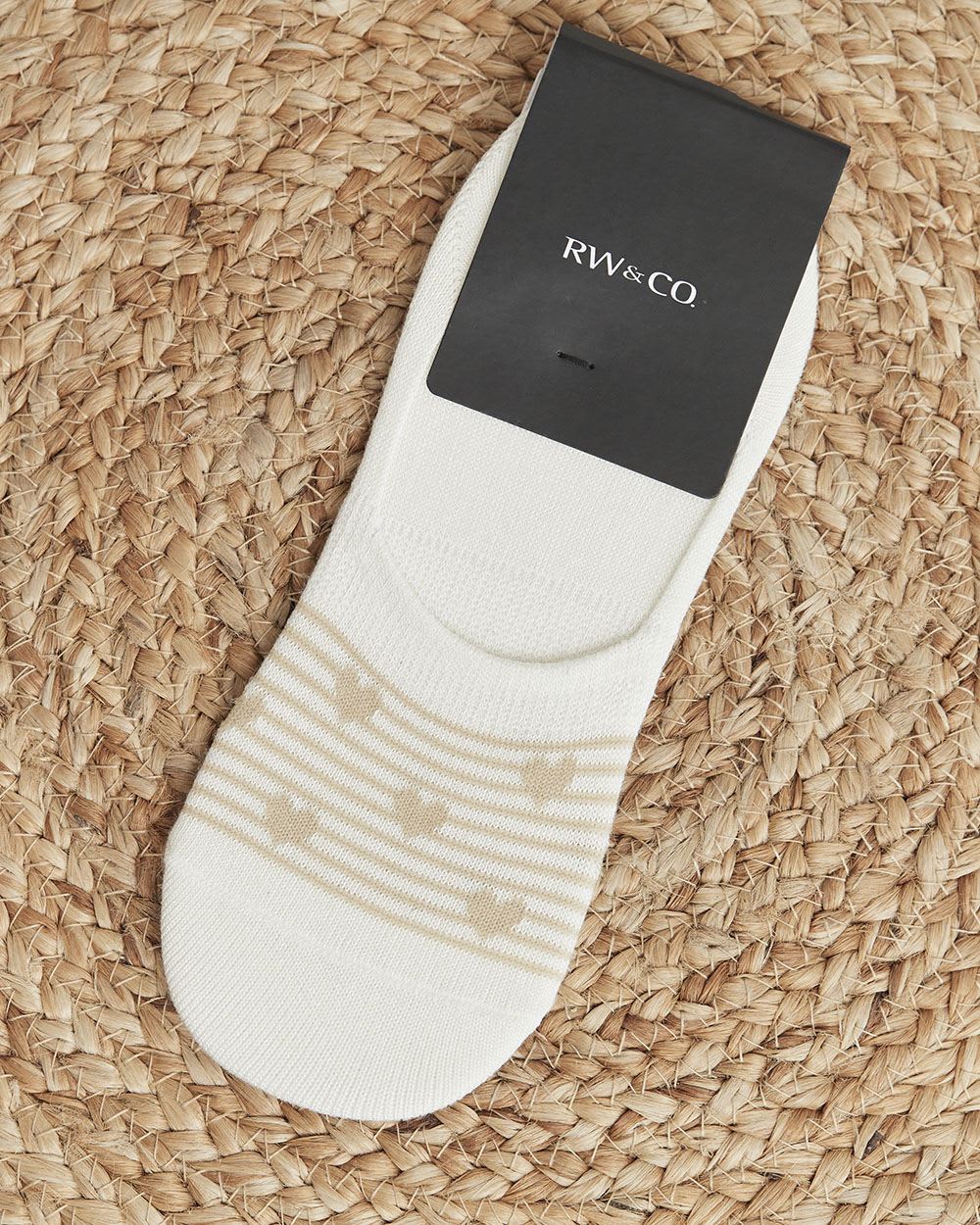 No-Show Socks with Hearts and Stripes