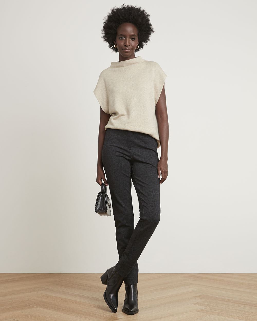 High-Rise Heavy Knit Legging Pant