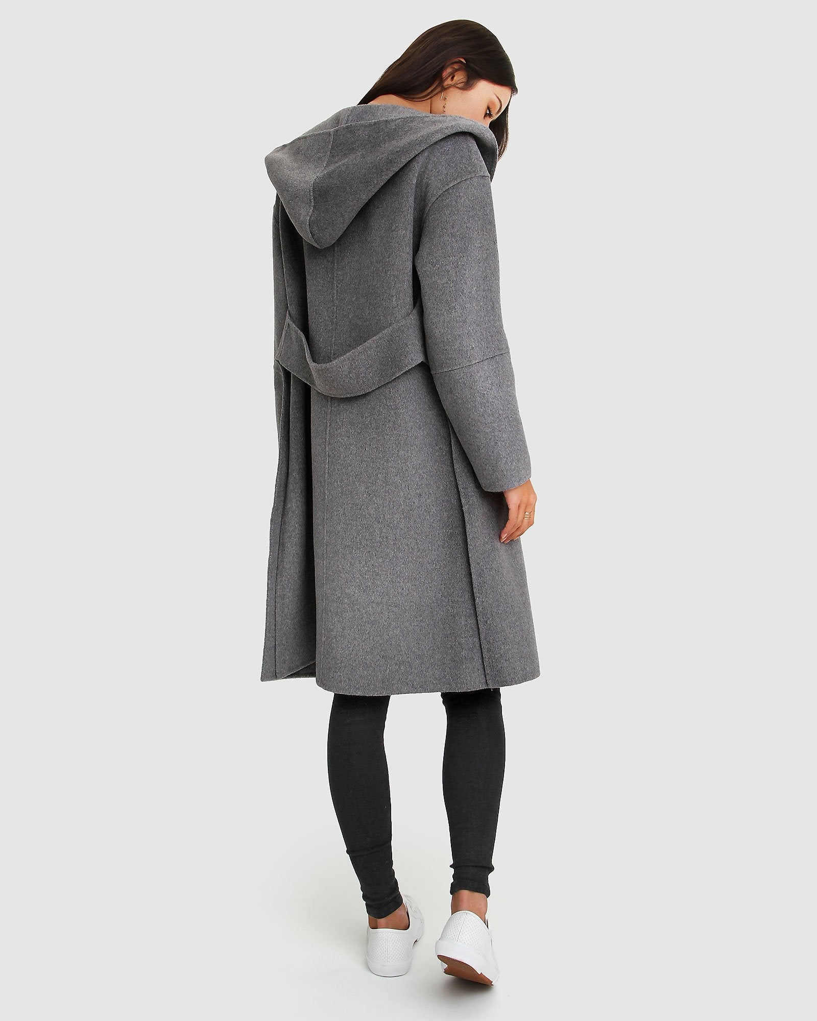 Belle & Bloom Walk This Way Wool Blend Oversized Coat