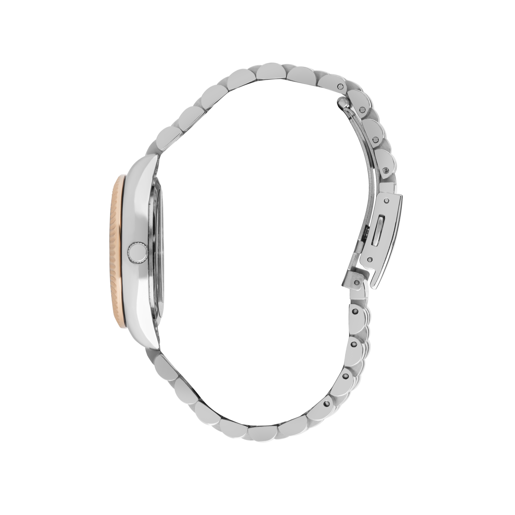 LEE COOPER-Men's Silver 41mm watch w/White Dial