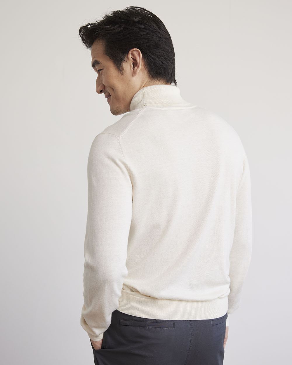 Basic Long-Sleeve Turtleneck Sweater