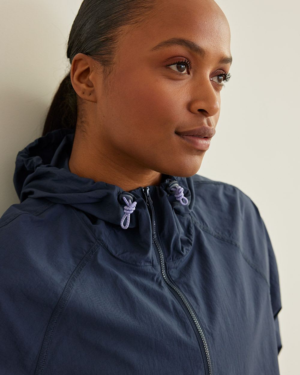 Crinkle Hooded Anorak, Hyba