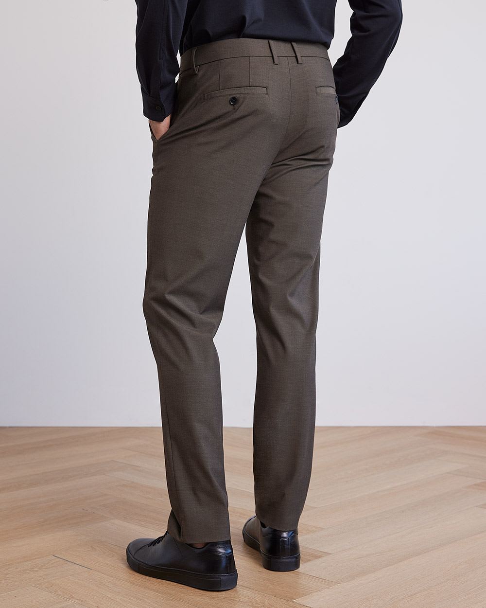 Tailored-Fit Taupe City Pant
