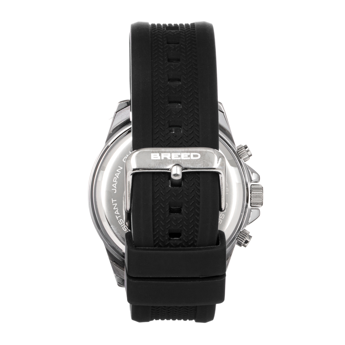 Breed - Tempo Chronograph Strap Watch - Black/Red
