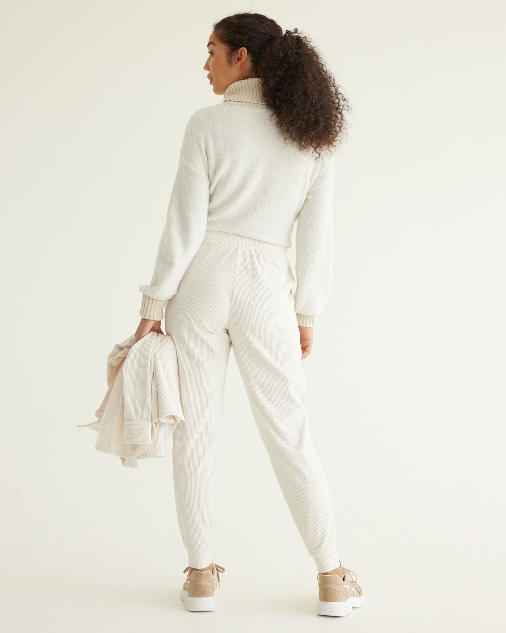 Velvet Ottoman-Knit Jogger - Hyba