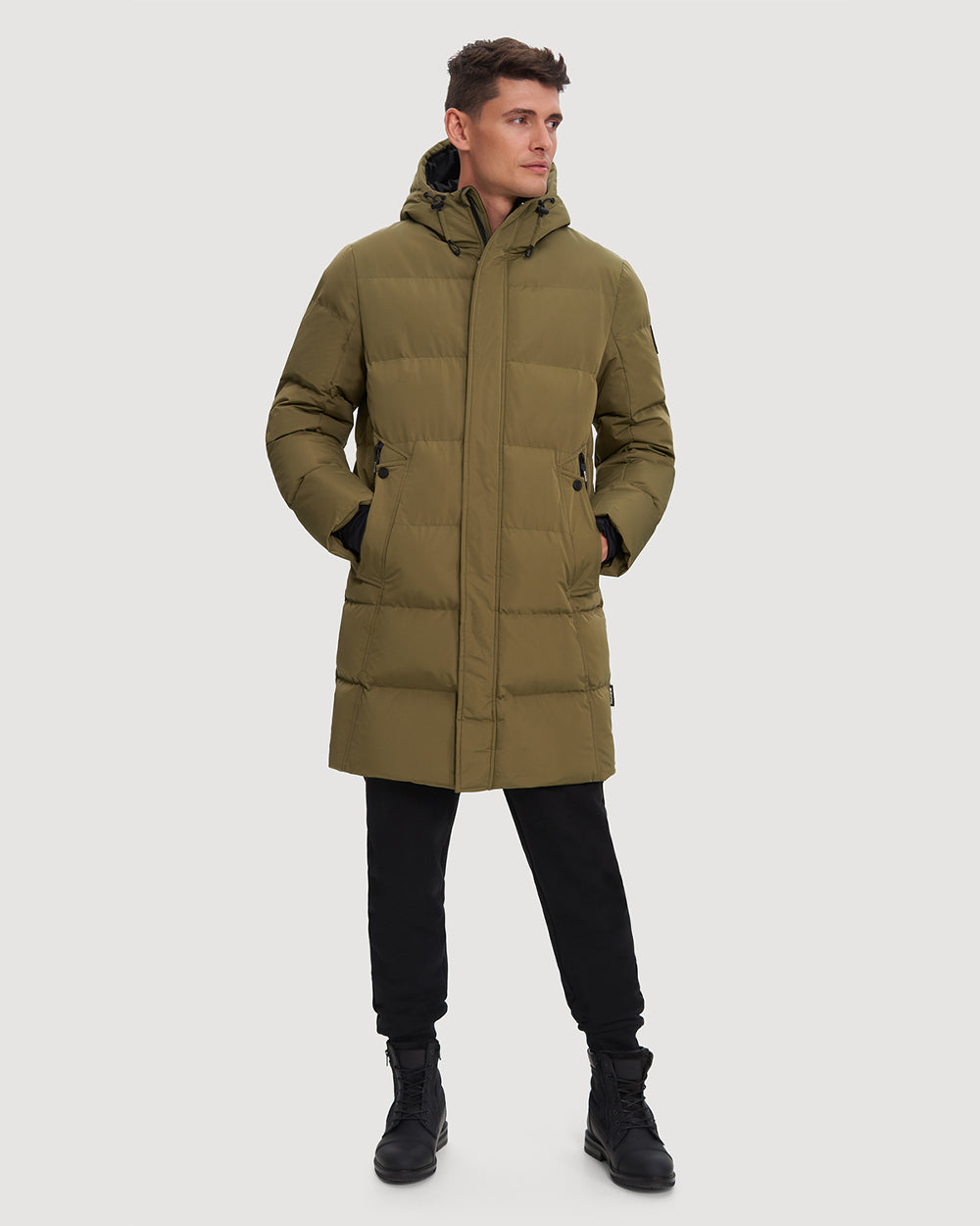Noize - Trey Long Length Quilted Puffer