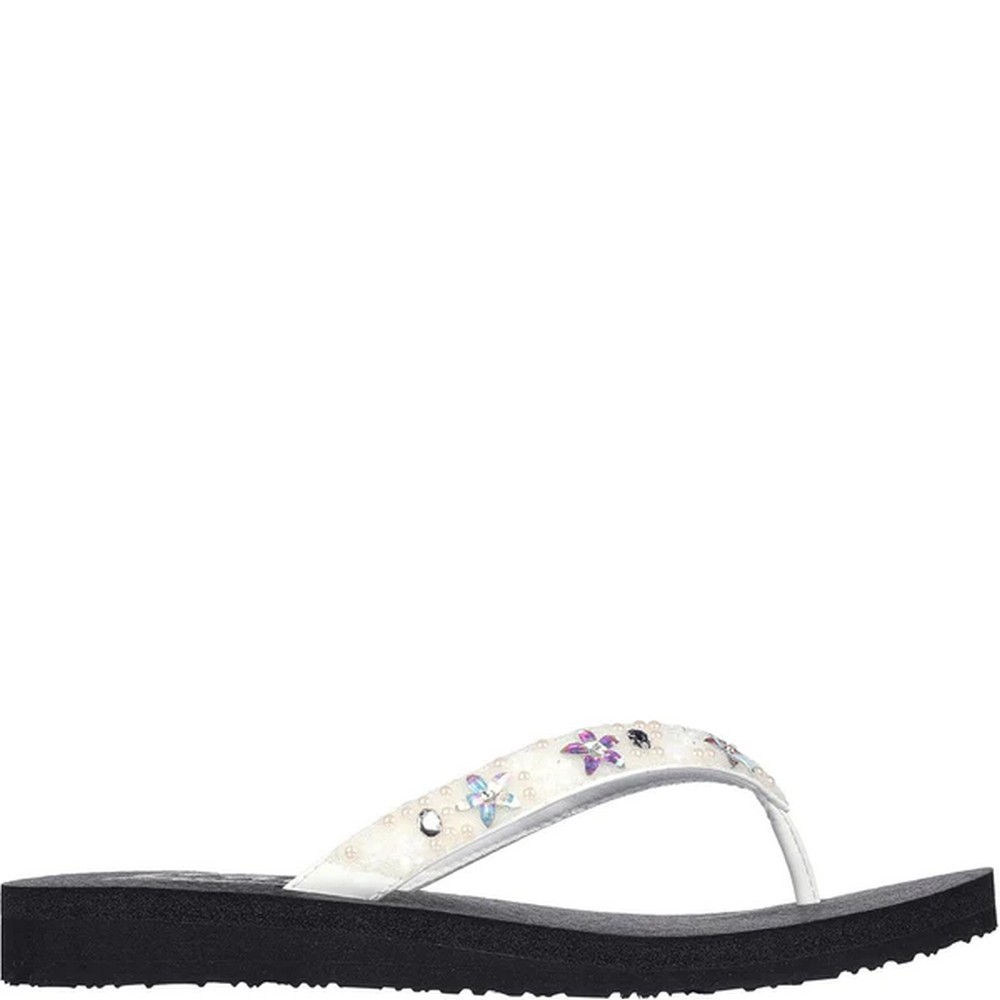 Skechers - Womens/Ladies Meditation - Dancing Daisy Flip Flops