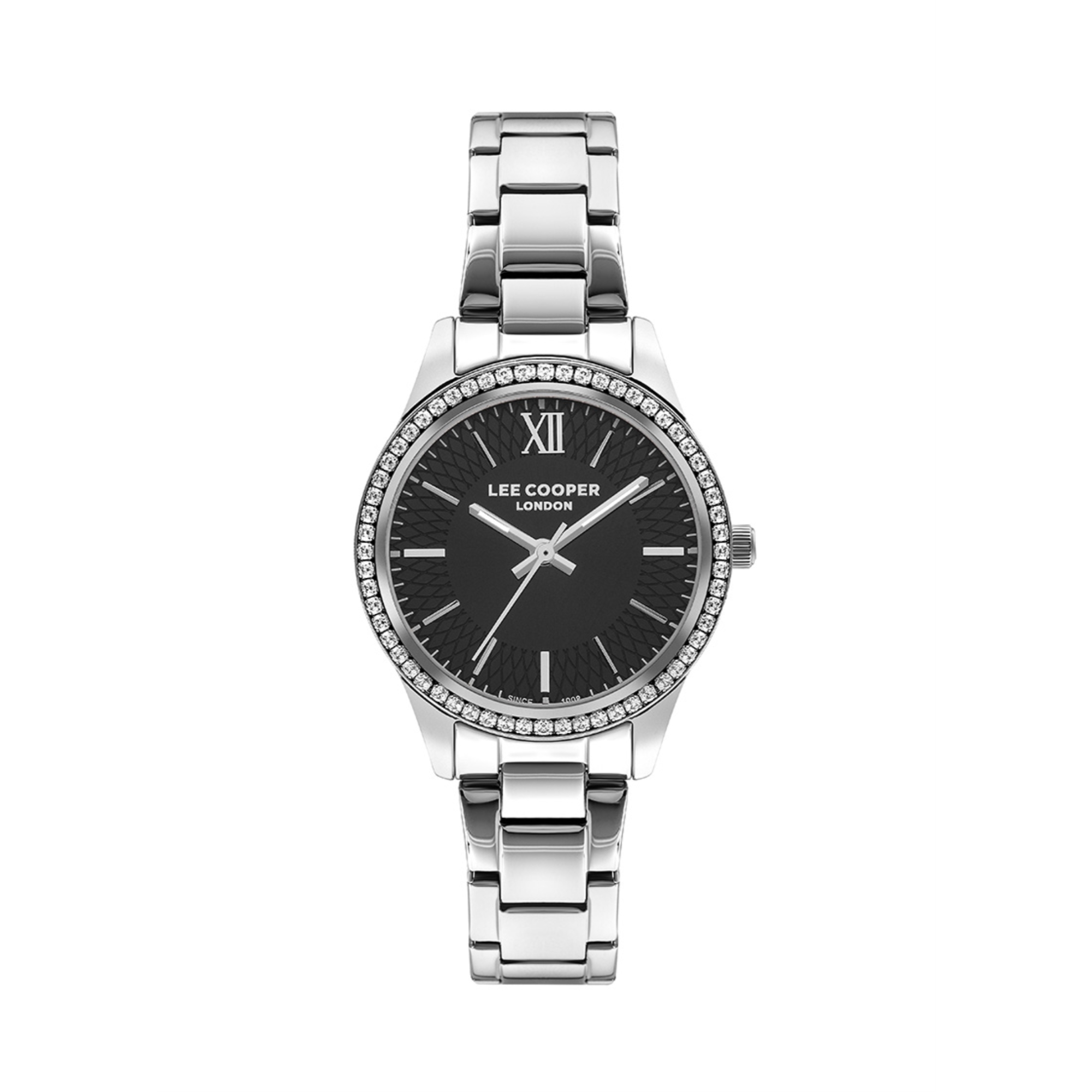 LEE COOPER-Women's Silver 34mm watch w/Silver Dial