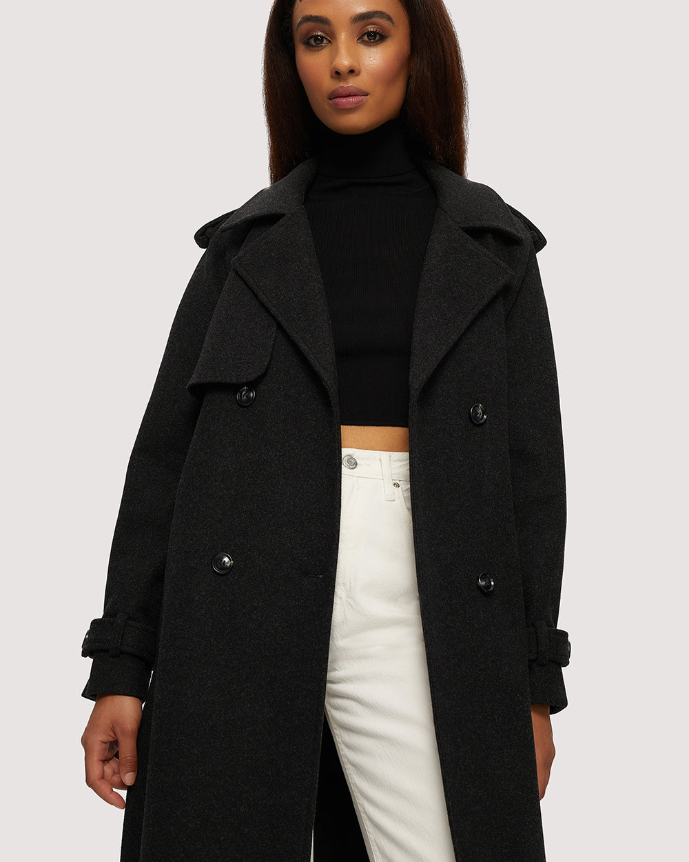 Noize - Raquel Long Length Vegan Wool Coat