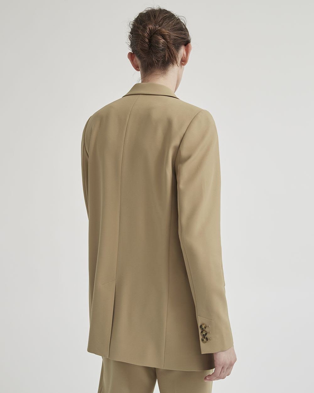 Loose Fit Open Double-Breasted Blazer