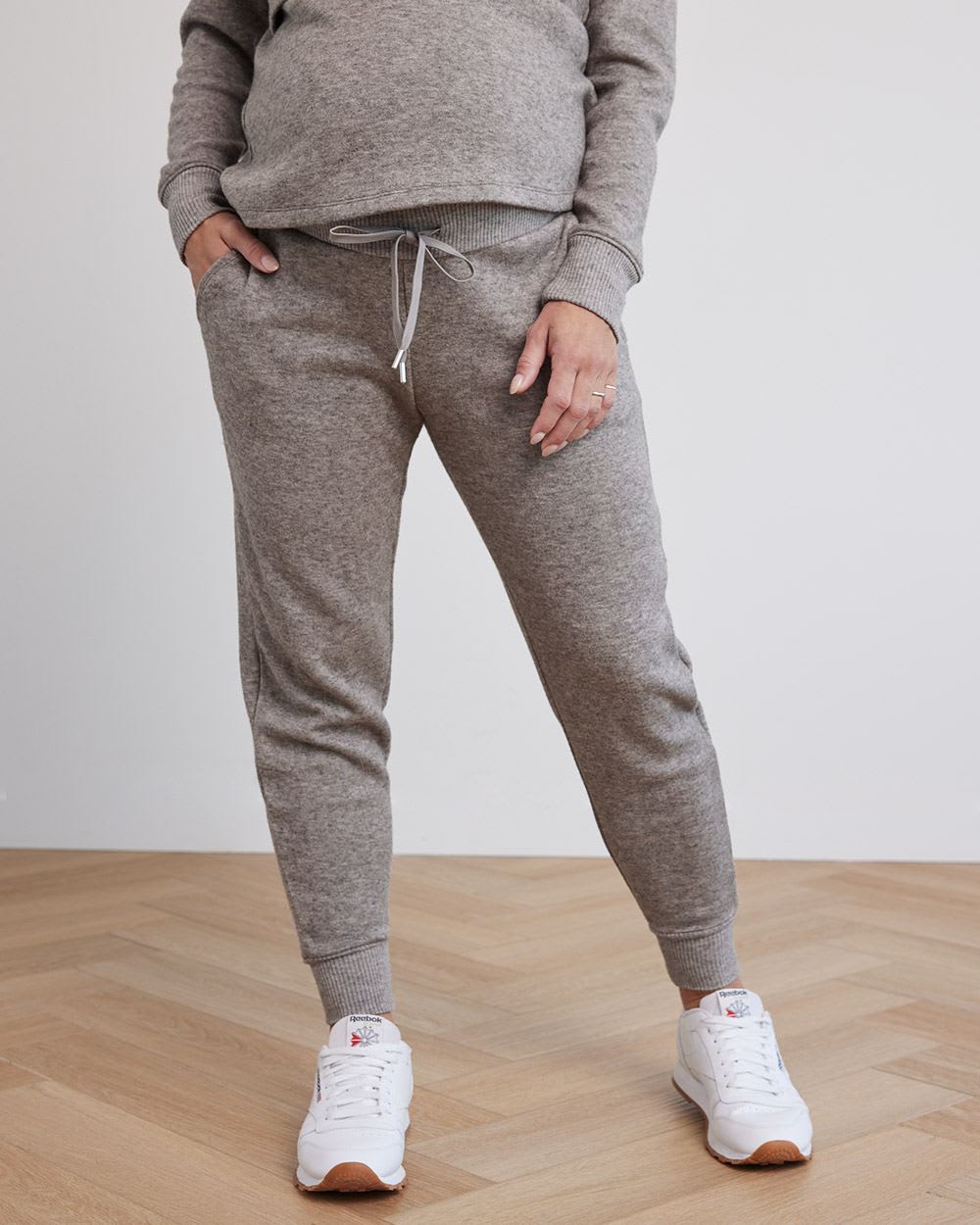 Heavy Knit Ankle Jogger Pant - Thyme Maternity
