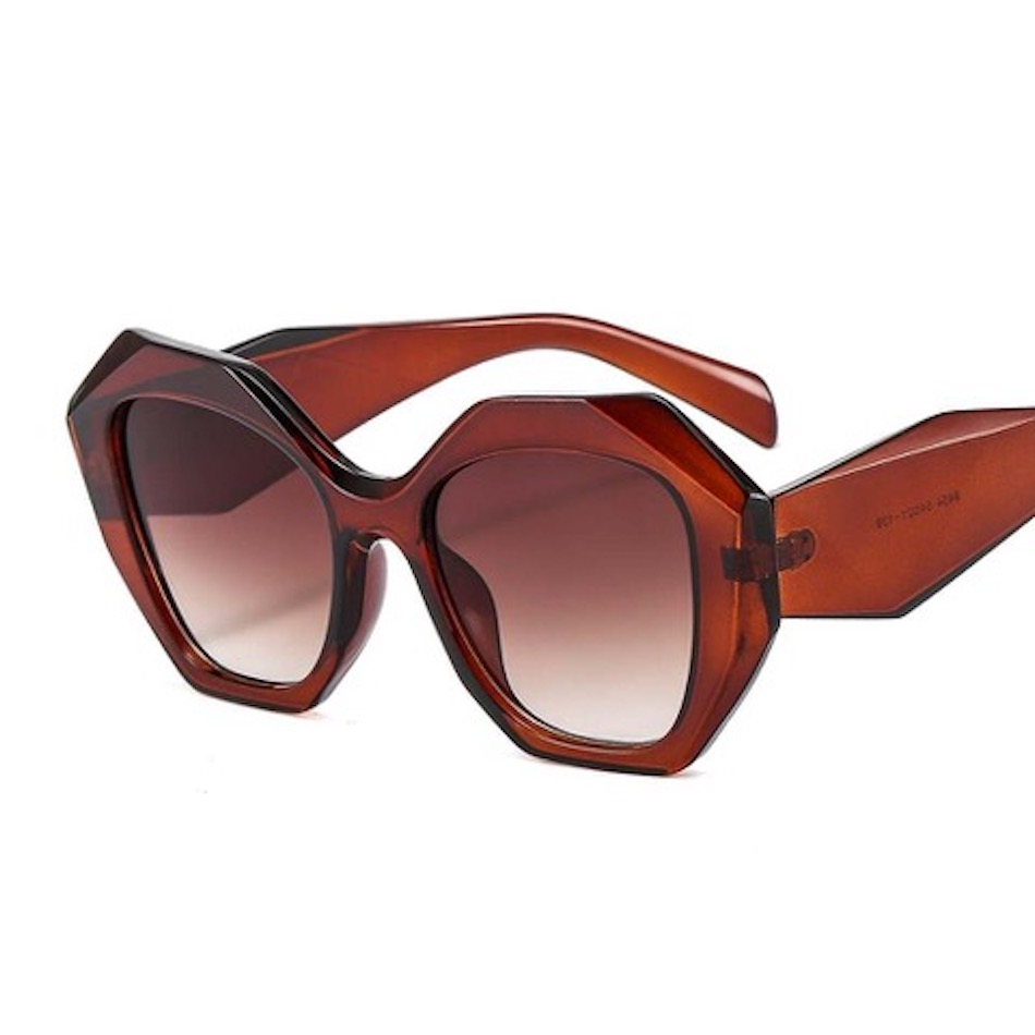 Deep Red Geometric Sunglasses- Don't AsK