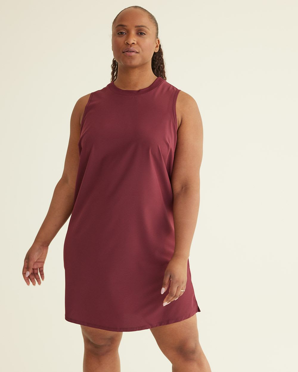Mix-Media Sleeveless Dress, Hyba