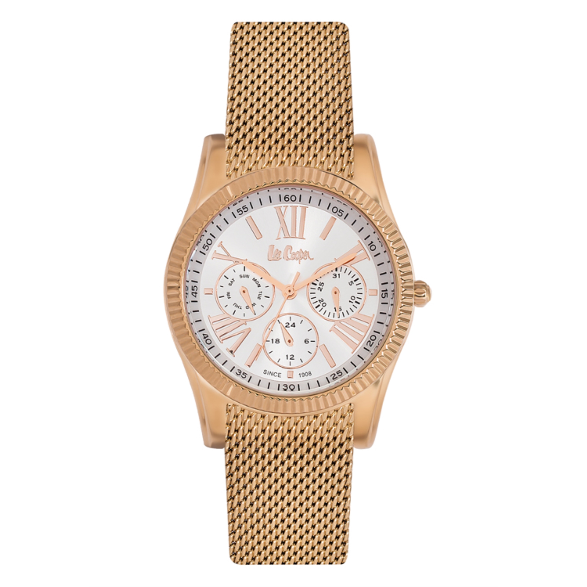 LEE COOPER-Women's Rose Gold 36mm watch w/White Dial