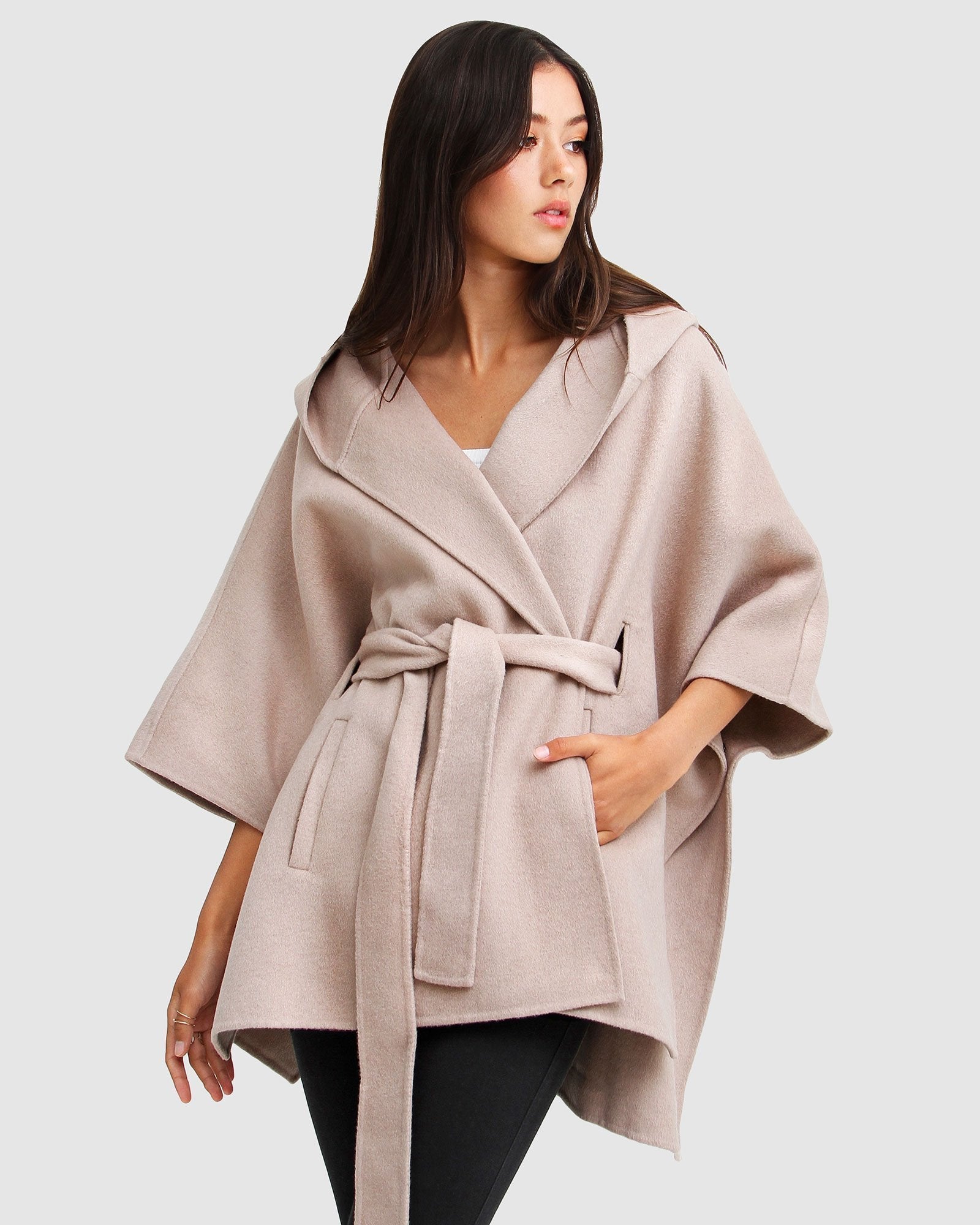 Belle & Bloom Jackson Landing Wool Blend Cape Coat